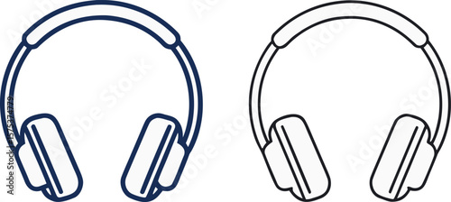 headphone icon. simple headset icons for app, ui, website. transparent png and vector illustration.earphones, clip art, graphic, image, microphone, pictogram, service, signs, silhouette, sound, 