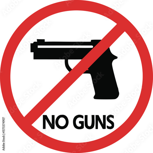 no guns sign, no firearms symbol.handgun, icon, trigger, crime, shot, gun, fight, fire, information, peace, police, safety, security, signs, silhouette, anti, dangerous, kill, military, warning, 