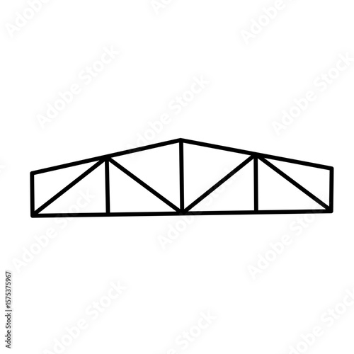 roof trusses vector