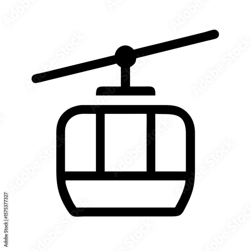 gondola lift transport icon
