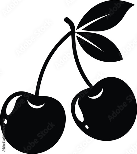 cherry Black silhouette