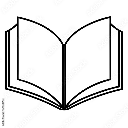 open book vector illustration