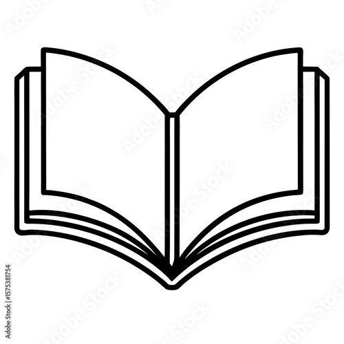 open book vector illustration