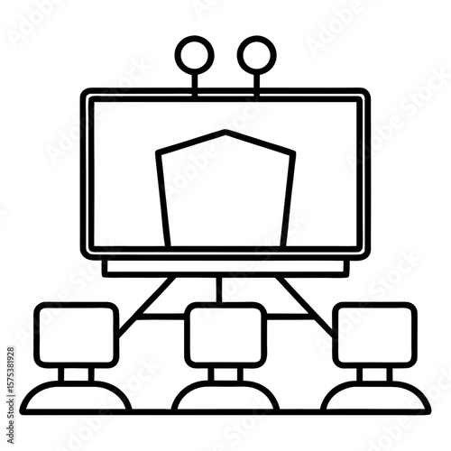 tv set vector illustration