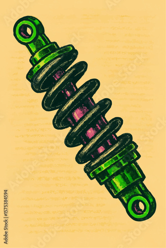 vector illustration of a set of green bottles