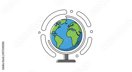 Global connectivity digital network earth technology innovation concept