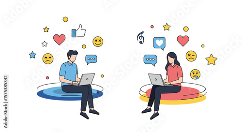 Connecting through digital social media engagement with modern technology