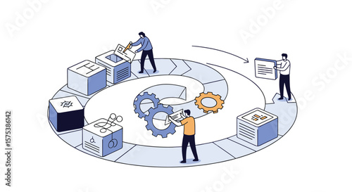 Optimizing production processes with collaborative workflow management and integrated systems