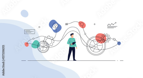 Visualizing complex data flows and processes with digital tools and analytics