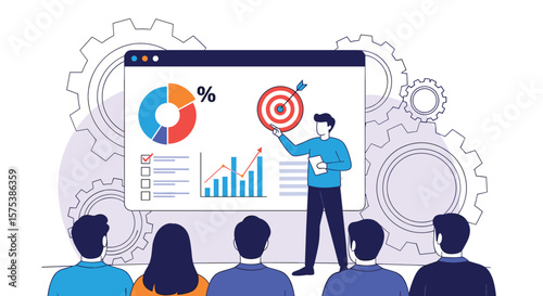 Presentation of business growth strategies and financial analysis techniques for success