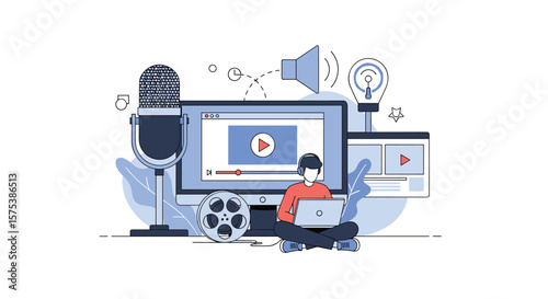 Creative digital media production using technology for content creation and distribution strategies