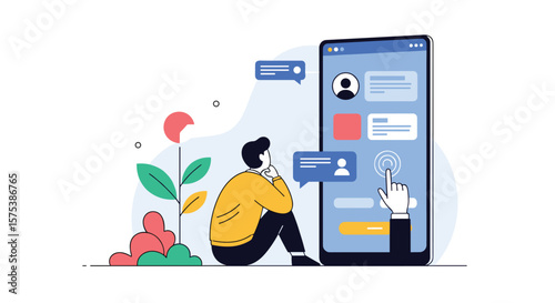 Interactive mobile communication and digital content consumption on a modern smartphone