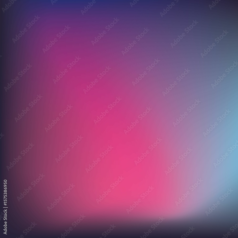 Fototapeta premium Composition of pink and blue shapes on blue background