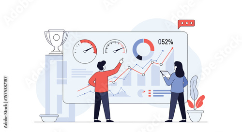 Analyzing business performance through data visualization and strategic planning for growth