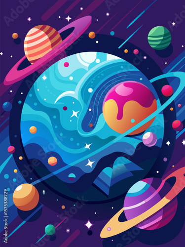 Cosmic Dreams. A vibrant journey through the universe