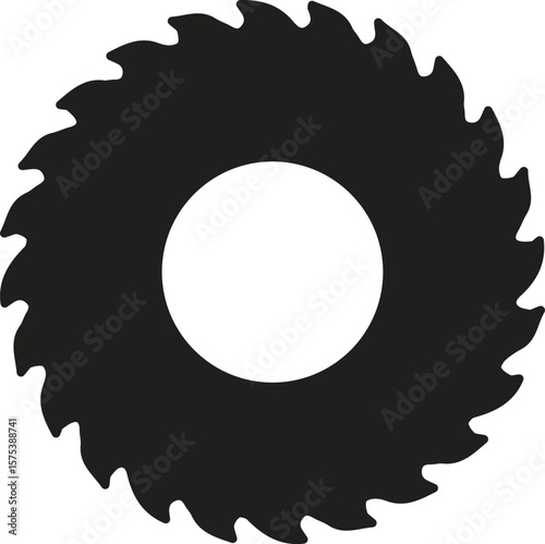 Circular saw blade isolated on white background

