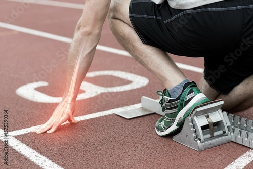 Runner experiencing wrist pain