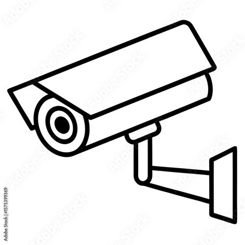 security camera isolated on white