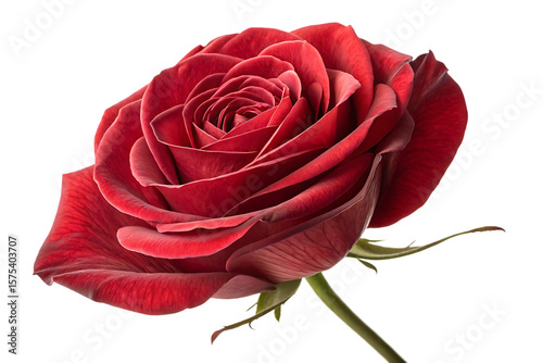 red rose isolated on white background