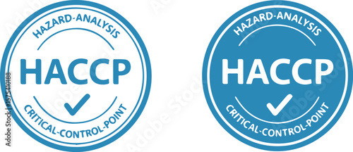 Two HACCP Hazard-Analysis Critical-Control-Point logos on white background