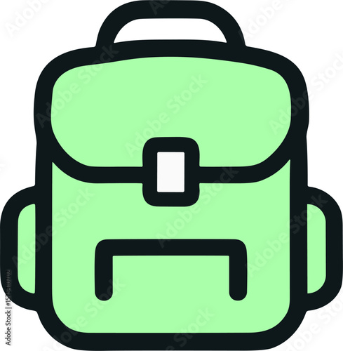 School Backpack Icon for Students