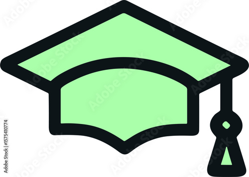 Academic Graduation Cap Icon