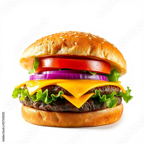 Transparent Burger Image.