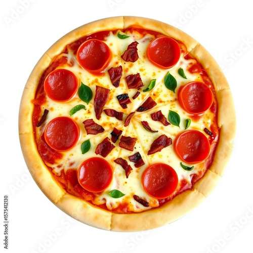 Transparent Pizza Image.