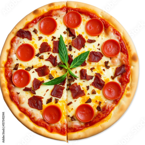 Transparent Pizza Image.