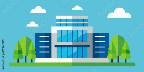 Modern Office Building Design Sustainable Architecture and Green Spaces