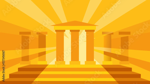 vector illustration of columns