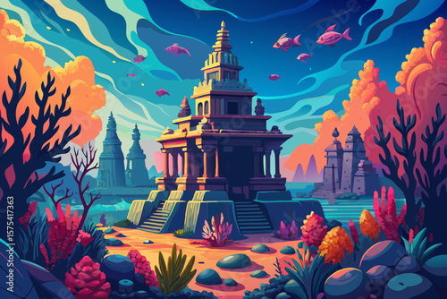 fantasy landscape with castle