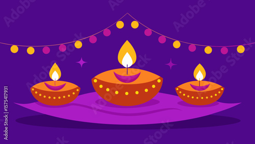Burning candle on a dark background glowing with warm flame, perfect for a romantic holiday celebration