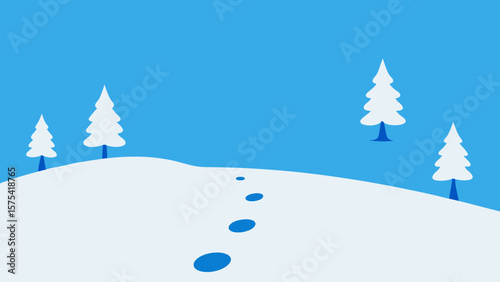 winter landscape with trees