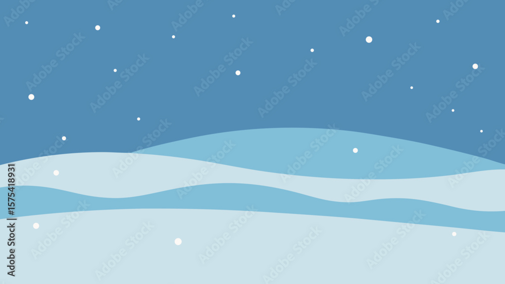 Fototapeta premium winter landscape with snow