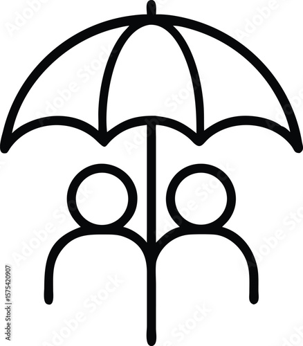 Protecting Your Loved Ones: A Simple Icon Representing Family Insurance and Security