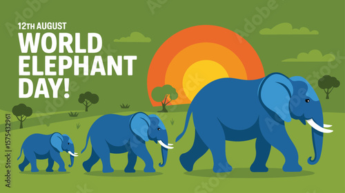 World elephant day celebration august awareness campaign save elephants wildlife conservation
