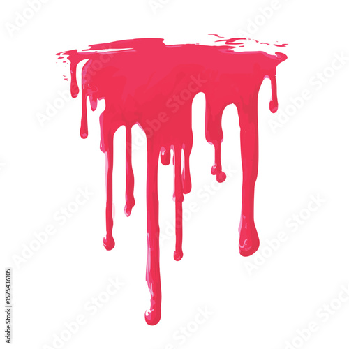 drip vector, Flat lay vector