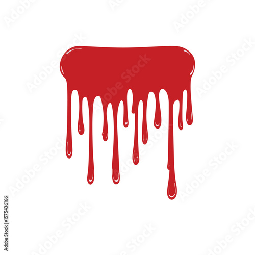 drip vector, Flat lay vector