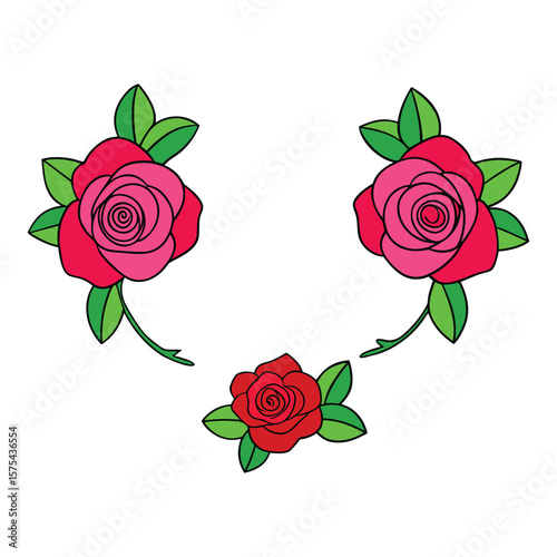 A vibrant photo frame adorned with lush red roses and green leaves, creating a romantic and elegant border perfect for highlighting cherished memories.
