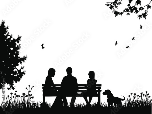 family in park