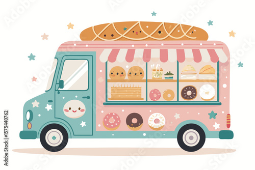 Splendid Cute Bakery Vehicle Food Truck Selling Bread and - Mysterious and Intriguing Visual Story I