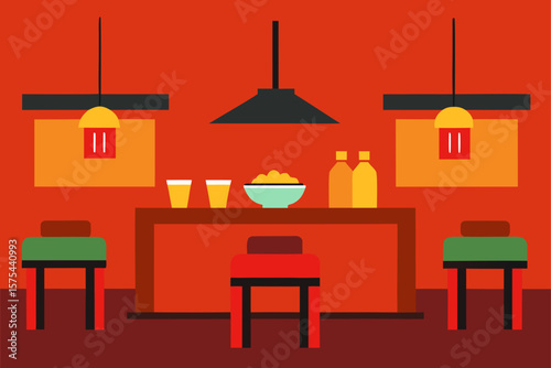 modern dining room