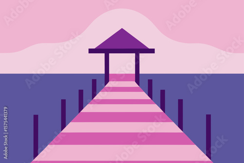 Serene Sunset Pier A Peaceful Coastal Escape