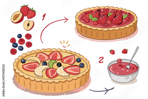 Remarkable Tart Making Process Crust - Calm and Tranquil Visual Story Great for Content Creation - F