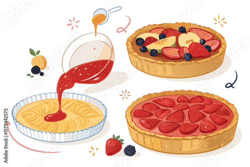 Brilliant Tart Making Process Crust - Calm and Tranquil Visual Story Great for Editorial Content - C