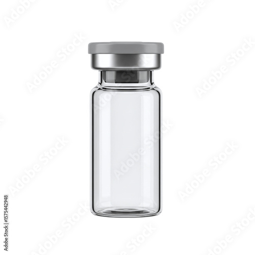 Bild auf Leinwand Empty glass medical vial for vaccine