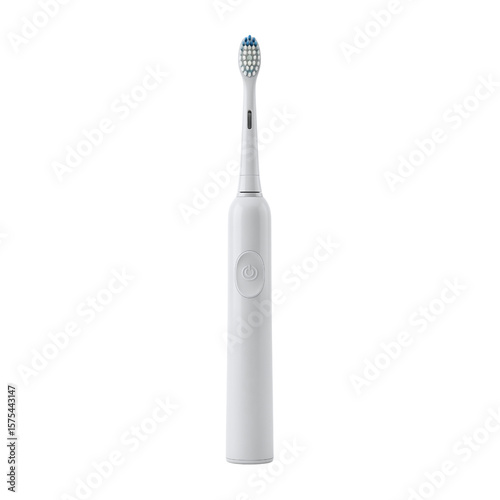 Canvastavla White electric toothbrush for dental hygiene