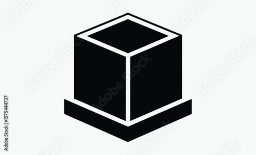 Concrete cinder block icon, concrete wall symbol, construction element vector, transparent vector isolated 