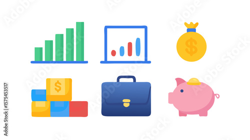 Financial growth and investment vector illustration for business and personal use